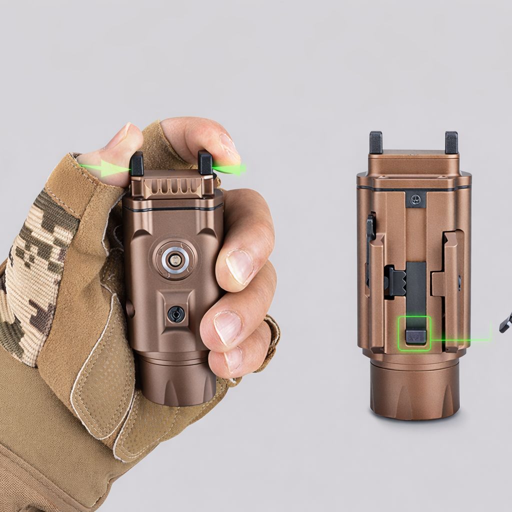 1500-Lumen Tactical Flashlight (FDE/Tan) | NFG